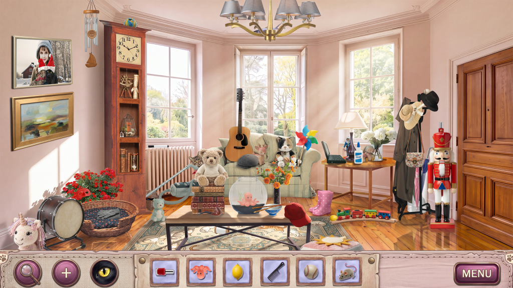 A scene of Suddenly Meow Hidden Object